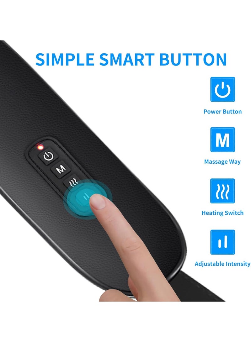 مدلك رقبة لاسلكي مع حرارة – جهاز مساج شياتسو عميق 6D قابل للشحن لتخفيف آلام الرقبة والظهر والكتفين والساقين – مناسب للرجال والنساء - Image 3